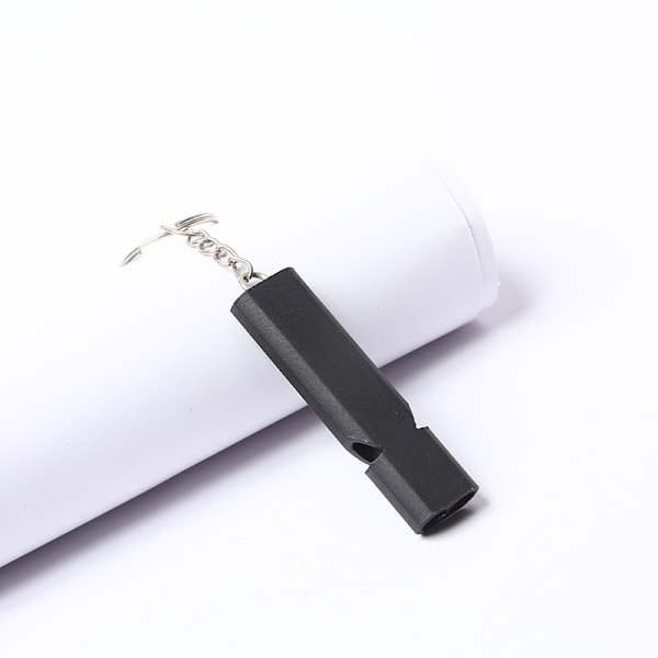 Aluminiumlegering Dubbelfrekvens Survival Whistle Dubbelrör Utomhus Survival Survival Whistle Utrustning EDC Tools Outdoor Whistle (5st, slumpmässig färg)