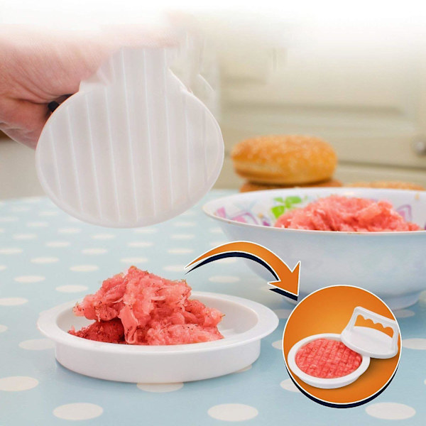 Hamburg Press Hamburg Cake Machine - Perfekt storlek 4.5 Hamburg form som lätt släpper Hamburg Cake Press för grilltillbehör kit (2 stycken)
