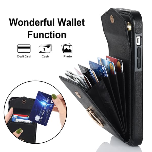 IPhone 14 Pro Case till Apple Card Creative Case - Svart