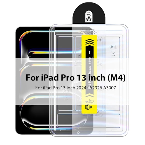 Skärmskydd härdat glas för Ipad Pro 13 11 M4 12.9 A16 10 9 10th 9th Generation Air 5 4 3 M3 M2 Mini A17 7 6 Tillbehör iPad Pro [13"](2024)