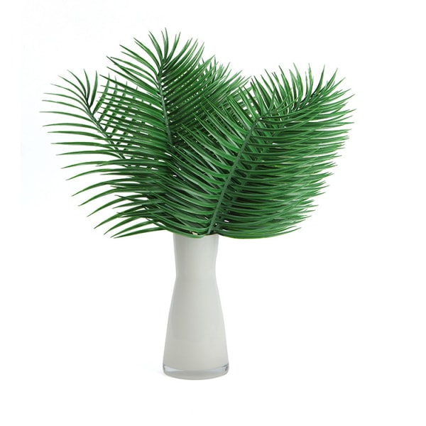 12-pack konstgjorda palmblad växter Faux palmblad Tropiska stora palmblad grönska Växt för blad Hawaiian Party Jungle Party Large Palm Lea