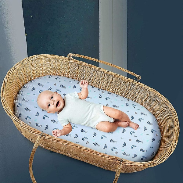 Bassinet Lakan Set -stretch Fitted Cradle Fitted Lakan För Matt