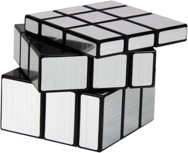 3x3x3 magisk spegelkub magisk hastighetskub silver 3D barn pu