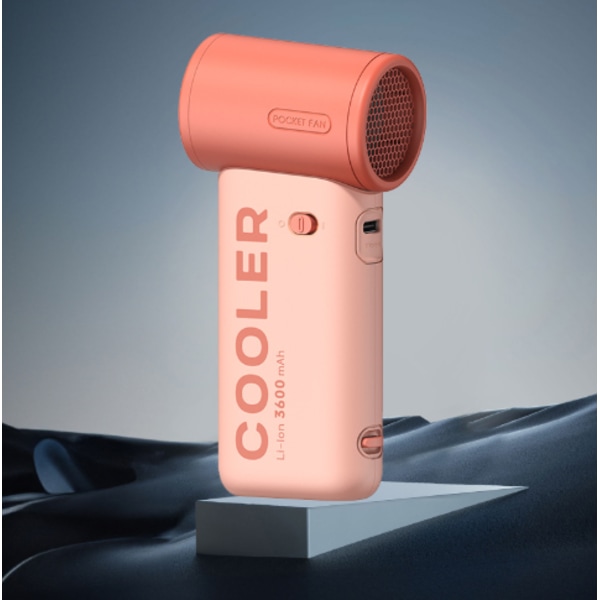 Uusi Violent Turbo suurinopeuksinen kädessä pidettävä tuuletin ulkokäyttöön, kannettava USB-lataus, portaaton nopeudensäätö, korkea tuulennopeus, 100 tuulen nopeutta pink