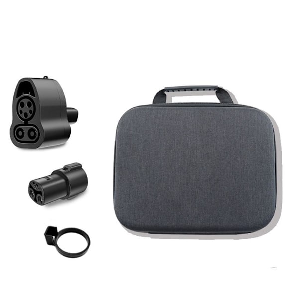 Tesla CCS1 J1772 Oplader Opbevaringstaske Oplader Adapter Organizer Rejseetui Opladningstilbehør til elbil