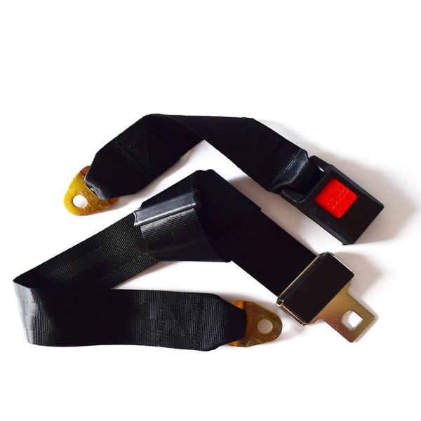 2-pack universal knä-justerbara säkerhetsbälten, 2-punkts justerbara säkerhetsbälten för minibussar, skolbussar, etc