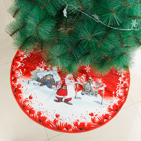 25 tums julgransmatta Ornament Julgransdekorationer för hemmet Botten Tyg Julgransmatta Navidad Nyår