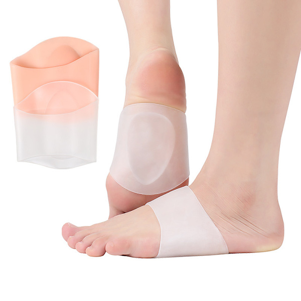 Support Sleeves Plus - Läkarutvecklade plattfotsfotsstöd för män och kvinnor - 2 delar - Lindring av valvsmärta - Liten
