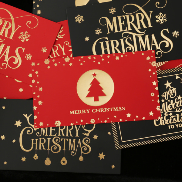 2 st julkort präglade gratulationskort stämplat gratulationskort ark (julgran + julflagga)