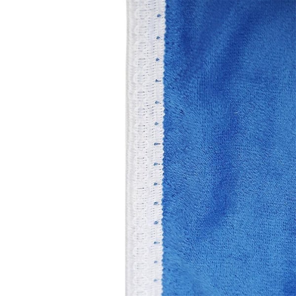 Deluxe elektriskt uppvärmt tröja, Supersize 160 X 130 cm mjuk fleece marinblå täcke