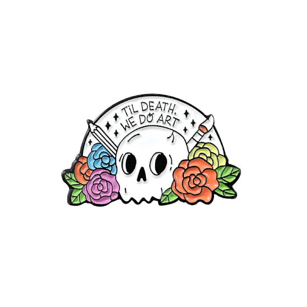 4-pack emaljbroscher Set Magic Hat Lapel Pin Cool Women Accessoar för ryggsäckar Märken Hattar Väskor för Halloween Magic Theme Party