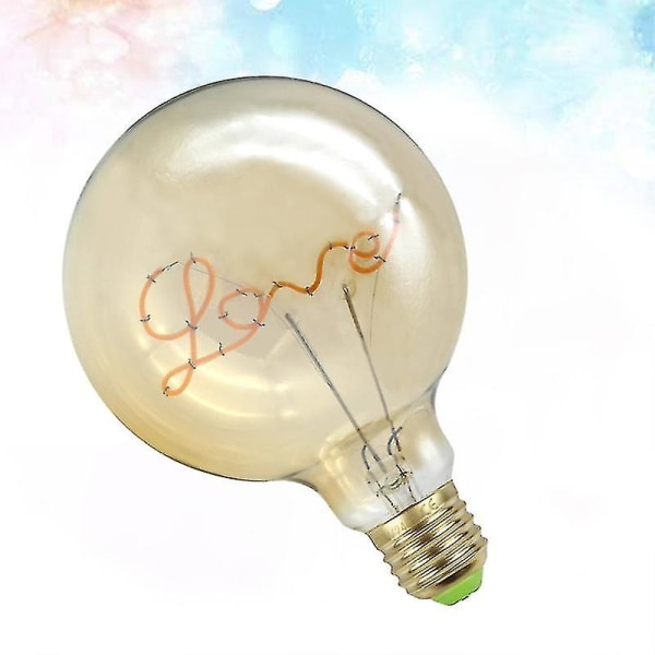 Edison glödlampa bokstavslampa G125 bordslampa glödlampa LED glödlampa modellering lampa LOVE