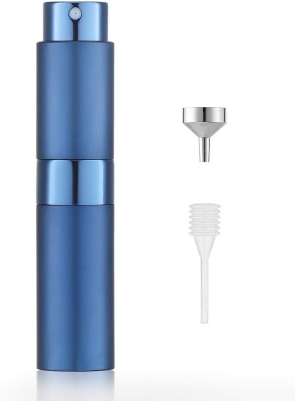 8 ml Påfyllbar Pose Tom Sprayflaske, Parfyme Atomizer, Parfymeflaske Spray Refill, Reisespray (Blå)