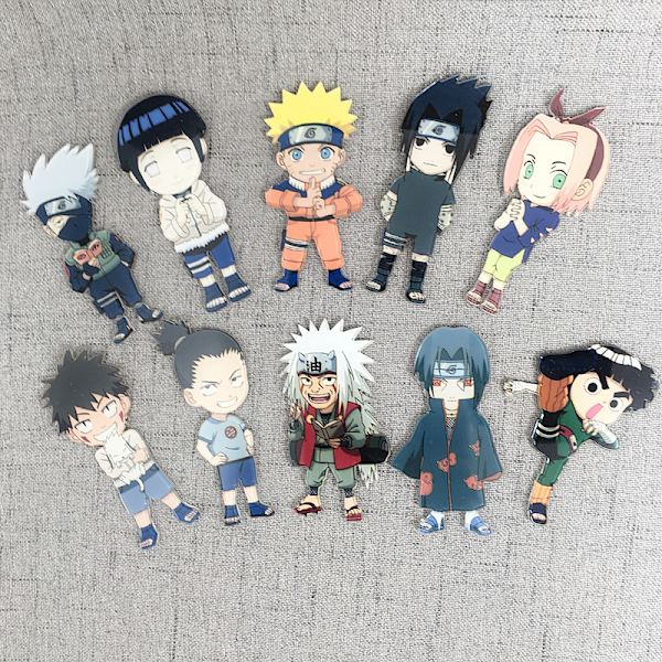 10 kappaletta Naruto-jääkaapin ympärillä olevaa animaatiota, Kakashi-magneettilaatta, luova sarjakuva, anime