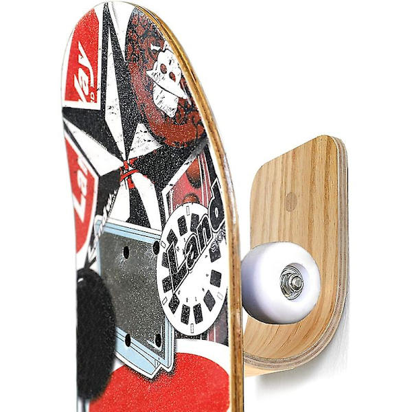 Skateboard Væghængning Træ Skateboard Hanger Holder Stativ Display