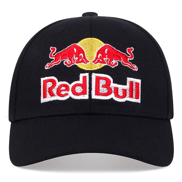 Red Bull Racing Cap Utomhussport för män Peaked Baseball Cap Cap, svart