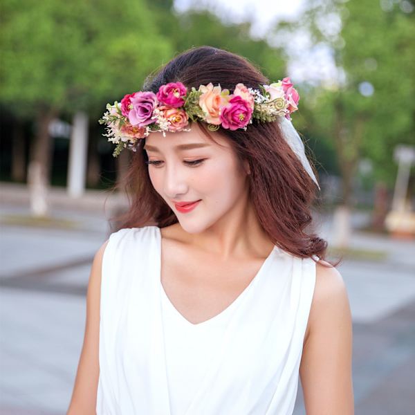 Hawaiian Garland Vacation Bridesmaid Simulation Justerbar Torr F