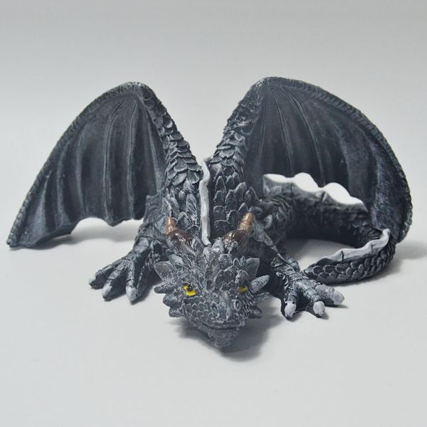 Stor Krybende Drage Gotisk Drage Halloween Dekorativ Resin Håndværk Ornamenter