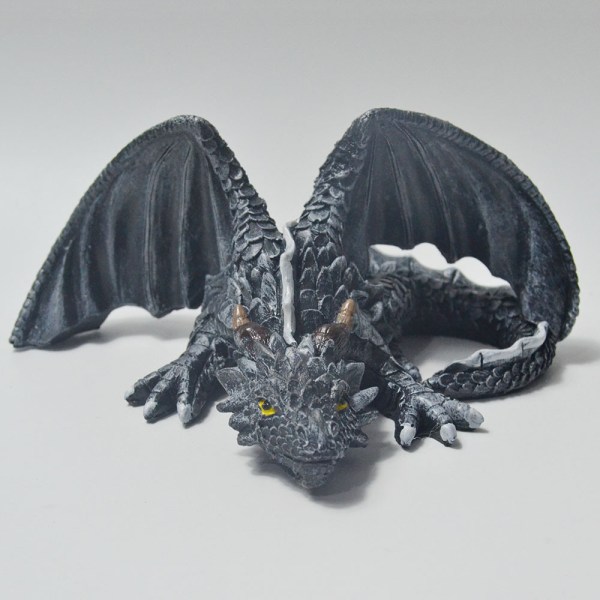 Stora krökande drake Gothic Dragon Halloween dekorativa hartshantverksprydnader