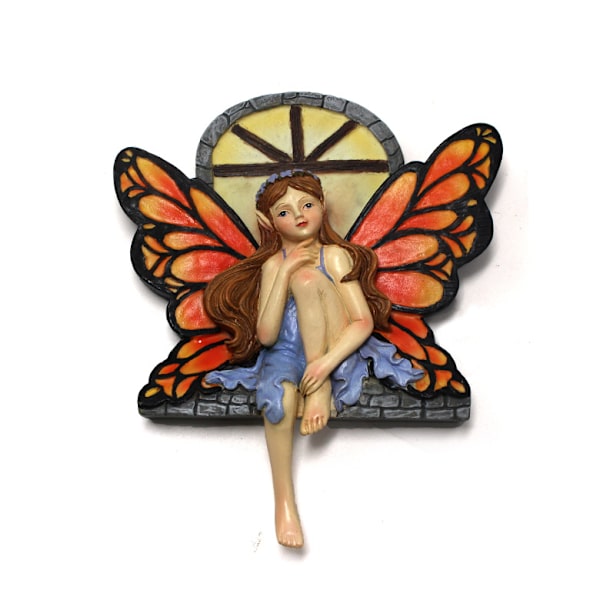 Lysande fjäril Fairy Tree Hängande Creative Resin Trädgård Trädgård Fairy hänge dekorationer