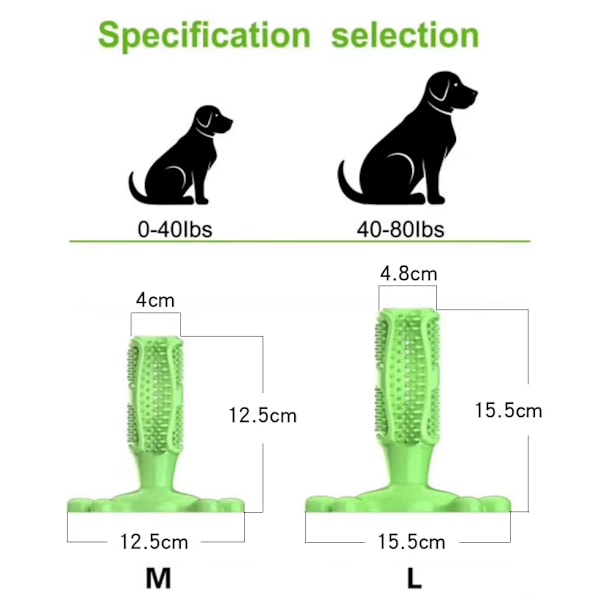 Tyggelegetøj til hunde, hundetandbørste, tandrensningslegetøj, hundehusdyr tandbørster, Tandrensningsværktøj Interaktiv tandbørste medium blue