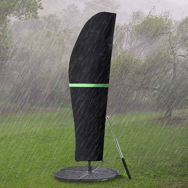 Cover för parasoll med stång och fribärande parasoll 2 till 4 m Stort parasoll skydd mot väder, UV, vind utomhus för cantilever Paraso