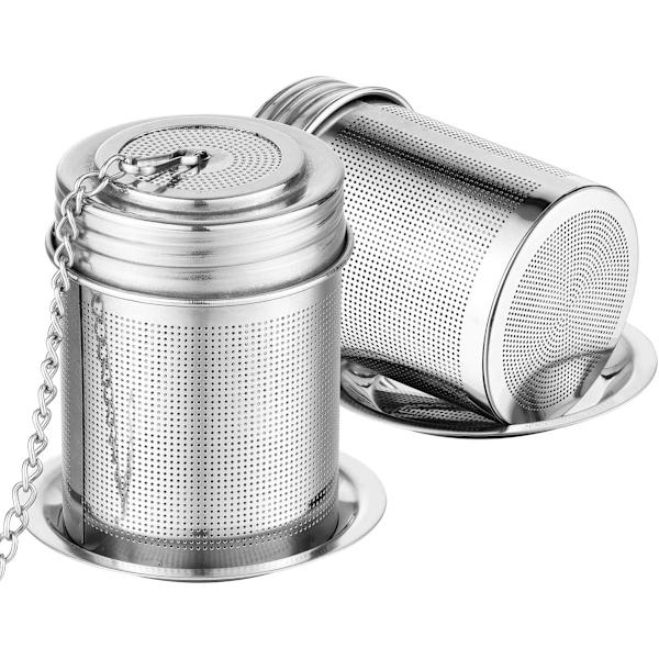 Te-dispensere, te-dispensere til madlavning, udstyret med ultrafint masket te-kuglefilter, 18/8 rustfrit stål gevindforbindelse, med forlænget kæde