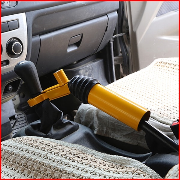 Handbroms till GearStick-lås -- Passar manuella och automatiska bilar， Billås Bil Stöldskyddsutrustning för lastbil Van SUV bil Bil Stöldskyddsanordning