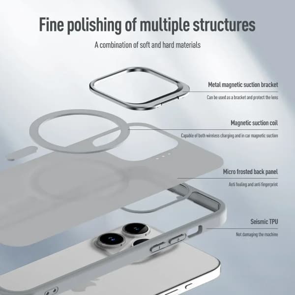 Mode Linse Stativ Magnetisk Telefoncover Til iPhone 16 15 14 Plus 13 Pro Max Til Magsafe Trådløs Oplader Stødsikkert Beskyttelse Sort iPhone14pro