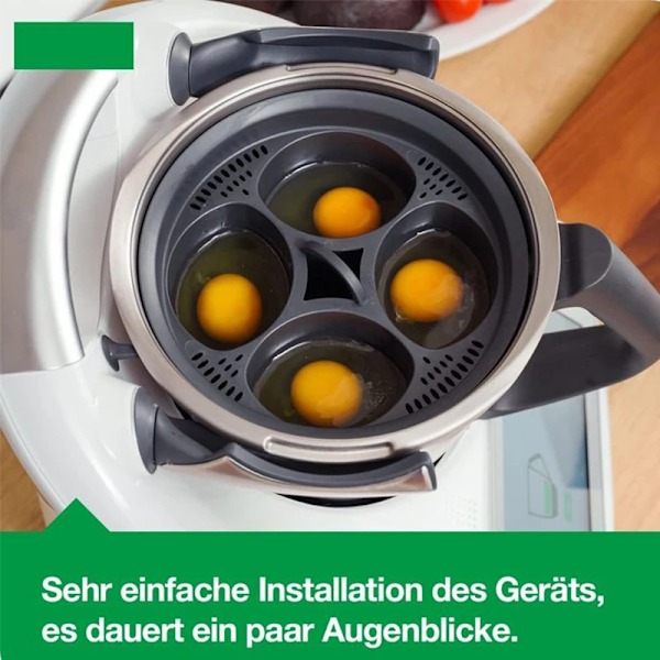 4 i 1 äggkokare för Thermomix TM5 TM6 Egg Matlagningsverktyg Dubbelpanna Mögelstativ Kök Bakplåt Köksredskap