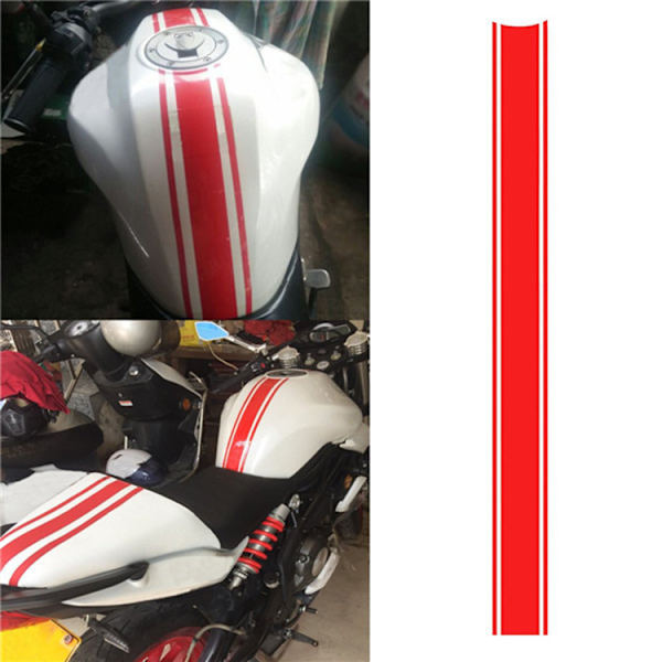 3 kpl 50cm Auton Moottoripyörän Tarra DIY Polttoainesäiliön Korkin Heijastava Tarra Pinstripe Tarra Kilpa-autotarra