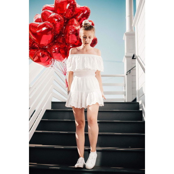 50 st Bröllopsfirande 18 tum Röd Kärlek Aluminiummembran Ballong Alla hjärtans dag Äktenskapsförslag Presentation Festdekoration