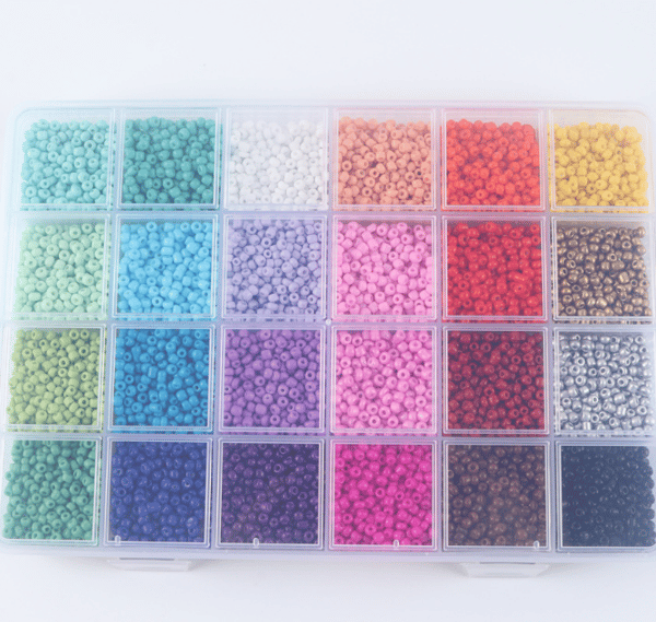 24-gids DIY farvet risperle sæt - 3mm risperle bogstaver