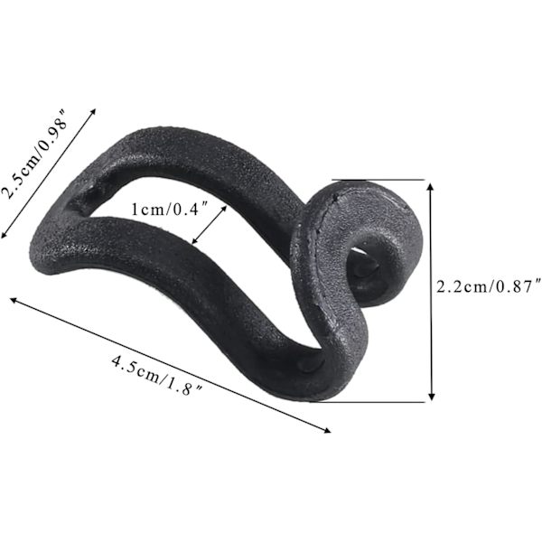 Bøjlekroge [30 stk.] Pladsbesparende Mini Bøjle 4,5*2,5cm, Vandfalds Bøjlekroge