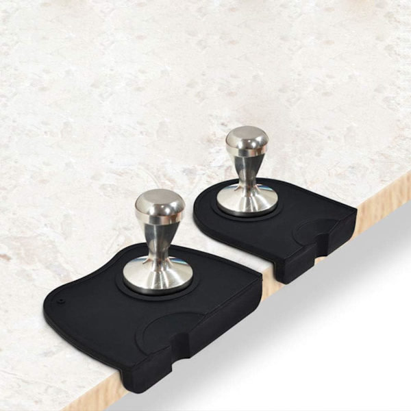 Coffee Tamper Mat Silikonmatta, Espresso Tamper Mat, Halkfri kaffematta (Medium)