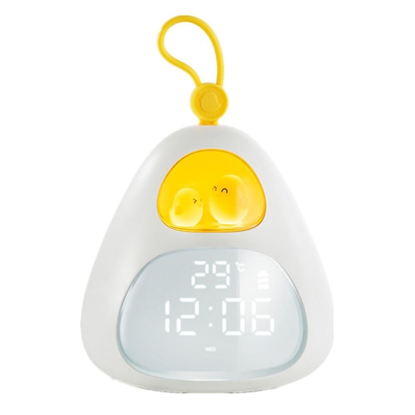 Fuglerede Tidsalarmklokke USB Oppladbar Bærbar Håndholdt Lite Program Lysende Klokke Soverom Timer Dimmer Liten Alarmklokke