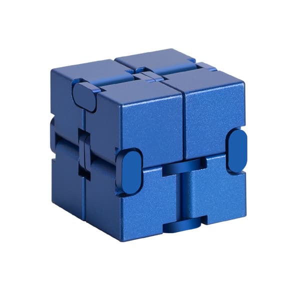 Fidget-kuutio dekompressiolelu Infinity Cube, Fidget-sormilelu blue