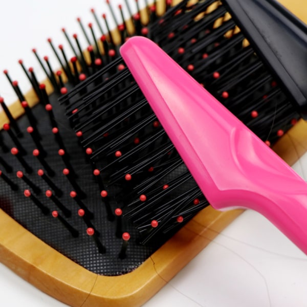 2 delar Hårborste Rengöring Rake Vått hår Borste Rengöringsverktyg för att ta bort smuts Hem och salong (2 förpackningar)