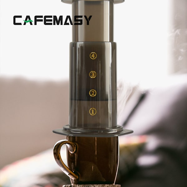 Kaffe- och espressobryggare - gör snabbt utsökt kaffe utan bitterhet - 1 till 3 koppar per pressning