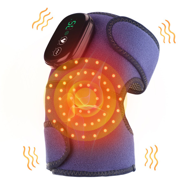 LED rött ljus thermal massage knäskydd USB laddning armbåge knäled varm kompress rem smart elektrisk knäskydd 12*6*10cm