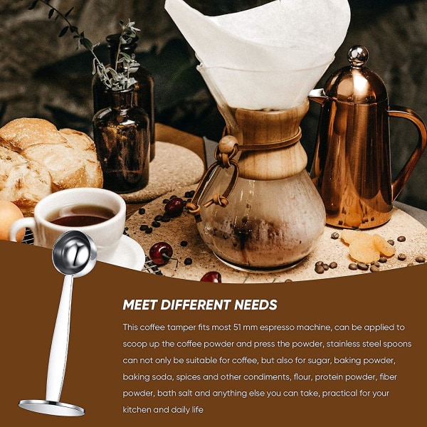 Kaffeskopor Espressomått i rostfritt stål, kaffepress