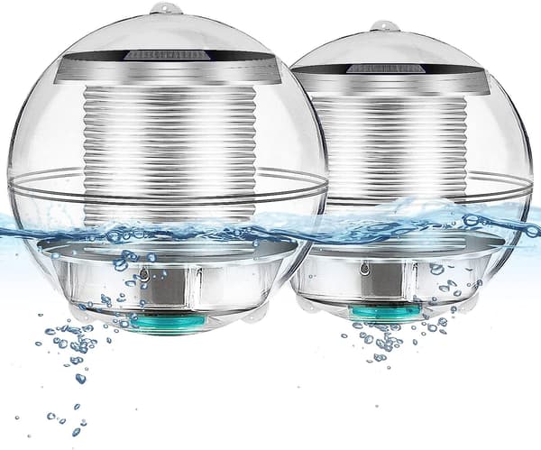 Solcelle swimmingpool lys, variabel farve flydende solcellelamper til swimmingpools, lysende kugler til swimmingpools, boblebade, springvand og jord