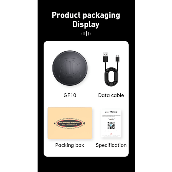 Mini GPS Tracker Realtid Bil Lastebil Kjøretøy SMS Locator GSM GPRS GF10