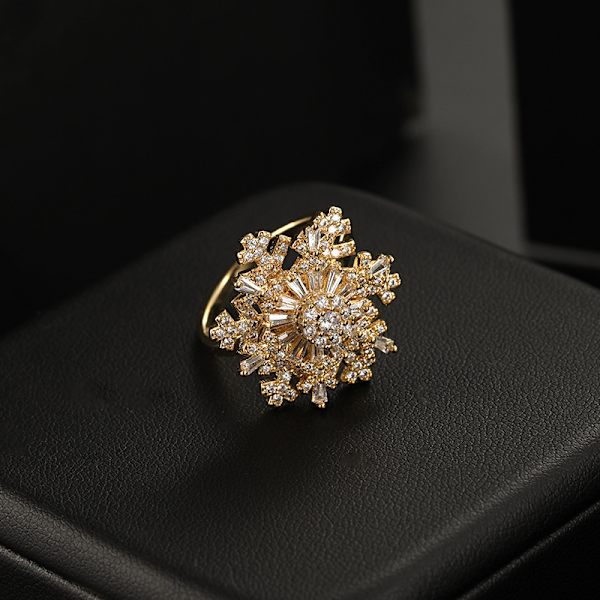 Roterende snefnug ring drejelig ring dame mode pe