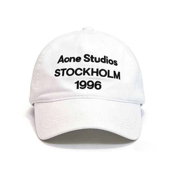 Vasket baseballcaps Baseballcaps med brodert tekst og vasket effekt （White）