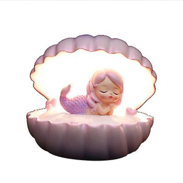 Mermaid Round Star Light Reading Night Light