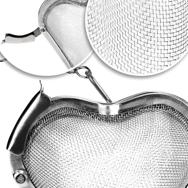 4X Te-si i rustfrit stål - Te-infuser til løs te og krydderier - Te-filter - infusers