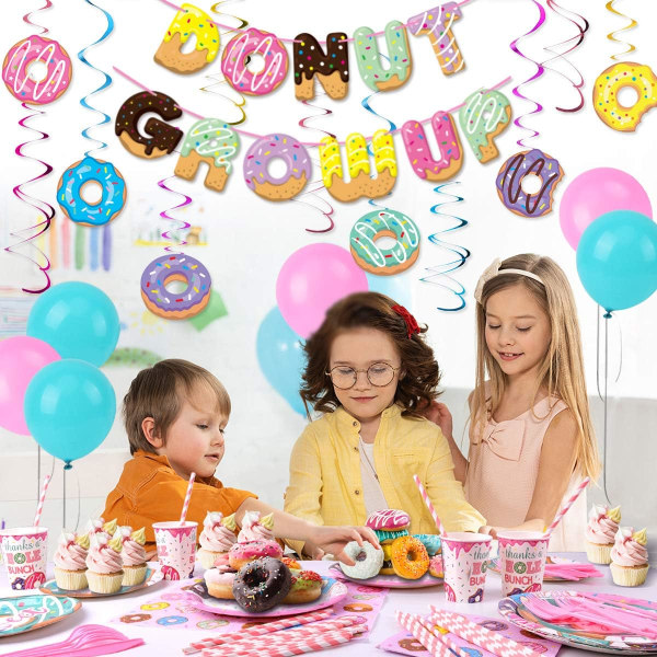Donut party leveranser set, donut växande födelsedagsfest leveranser