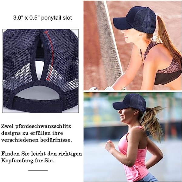 Cap unisex , sportig baseballkeps Cap Top Cap Classic Plain Vintage Sports for Golf Solhatt,Blå