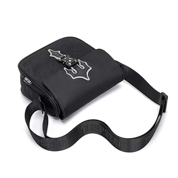 Postman Unisex Bag Fashion Messenger Oxford Cloth Hip Hop Black Square